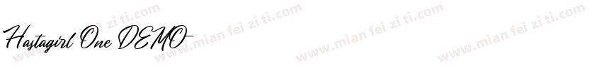Hastagirl One DEMO字体转换